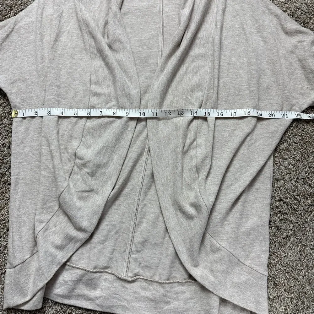 White House Black Market Oatmeal Open Cardigan
